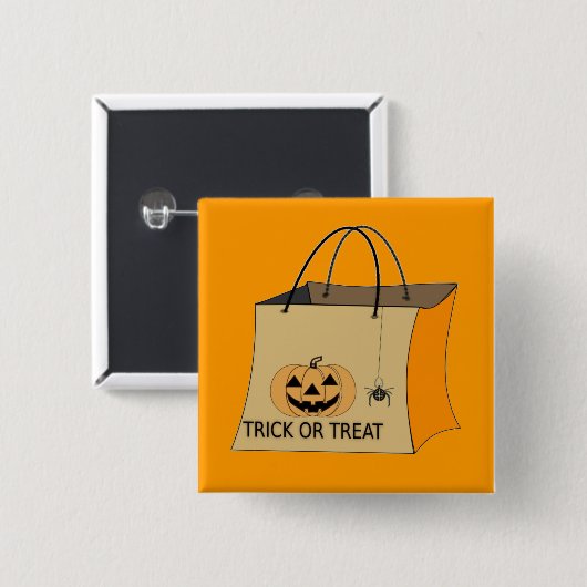 Schaltfläche Trick oder Treat Halloween Button (Vorne & Hinten)