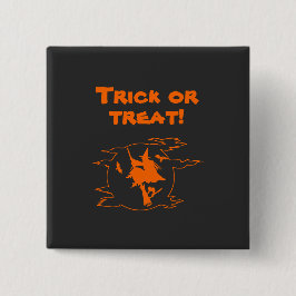 Schaltfläche "Trick" oder "Treat Hexe" Button