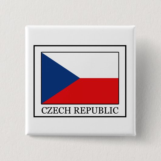 Schaltfläche Tschechische Republik Button (Vorderseite)