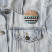 Schaltfläche Türkis und Schwarzes Arabesque Button (Beispiel)
