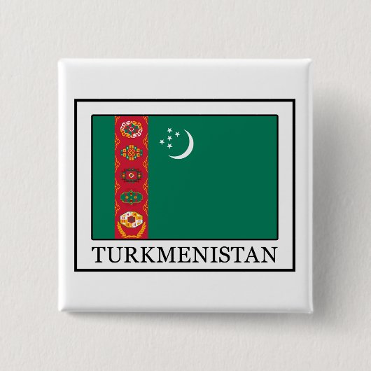 Schaltfläche Turkmenistan Button (Vorderseite)
