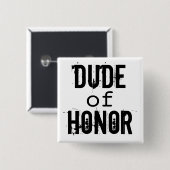 Schaltfläche "Typ des Schwarz-weißen Trauzeugen" Button (Vorne & Hinten)