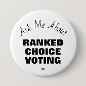 Schaltfläche "Über RCV gefragt" Button (Vorderseite)