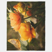 SCHALTFLÄCHE UND BLUME FLEECEDECKE (Vorderseite)