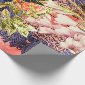 SCHALTFLÄCHE UND BLUME-Wrapping Paper Geschenkpapier (Ecke)