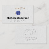 Schaltfläche und Nadel | Nähen Visitenkarte (Vorne/Hinten)