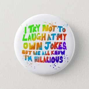 Schaltfläche "unglaublich witzig Spaß": Farbiger T Button