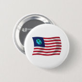 Schaltfläche "United Staaten Earth Flag" Button (Vorne & Hinten)