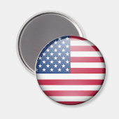 Schaltfläche "USA" Magnet (Vorderseite/Rückseite)