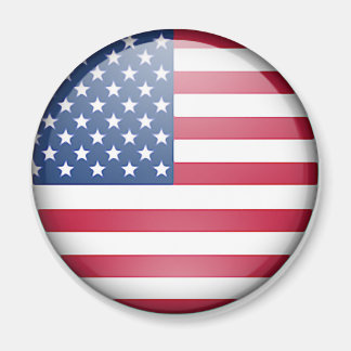 Schaltfläche "USA" Magnet