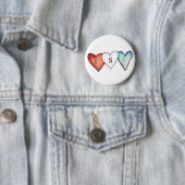Schaltfläche "USA - Rot, Weiß und Blau - Amerika - Button (Beispiel)