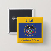 Schaltfläche "Utah Flag" Button (Vorne & Hinten)