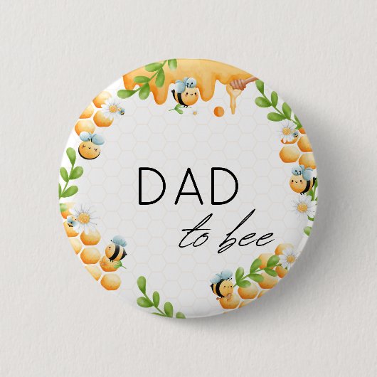 Schaltfläche "Vater to Bee Honey Bumble Bee Baby S Button (Vorderseite)