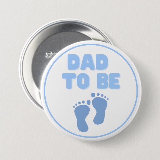 Schaltfläche "Vater zu Blue Footprints" Button (Vorne & Hinten)