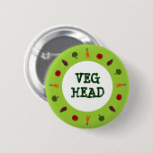 Schaltfläche "Vegetarische/Vegane Veggien" Button (Vorne & Hinten)