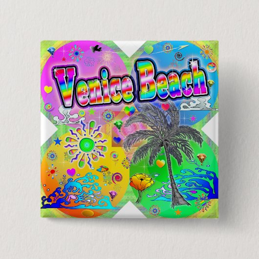 Schaltfläche "Venice Beach Quadro Seasons" Button (Vorderseite)