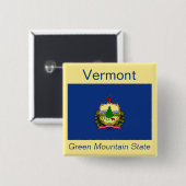Schaltfläche Vermont Flag Button (Vorne & Hinten)