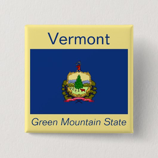 Schaltfläche Vermont Flag Button (Vorderseite)
