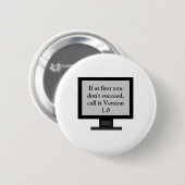 Schaltfläche Version 1.0 Button (Vorne & Hinten)