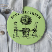 Schaltfläche "Vintage Darstellung der Bäume gerett Button (Beispiel)