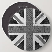 Schaltfläche "Vintage Flagge Vereinigtes Königreic Button (Vorne & Hinten)