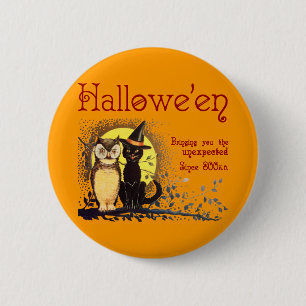Schaltfläche "Vintage Katzenruhe" Button