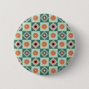 Schaltfläche "Vintages Retro-Muster" Button