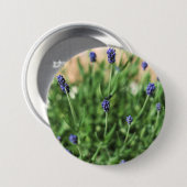 Schaltfläche Violett-Blume Button (Vorne & Hinten)