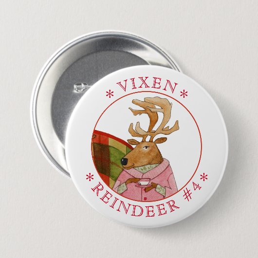 Schaltfläche "VIXEN REINDEER Round-Button" Button (Vorne & Hinten)