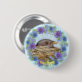 Schaltfläche "Vogel im Nest-Button" Button (Vorne & Hinten)