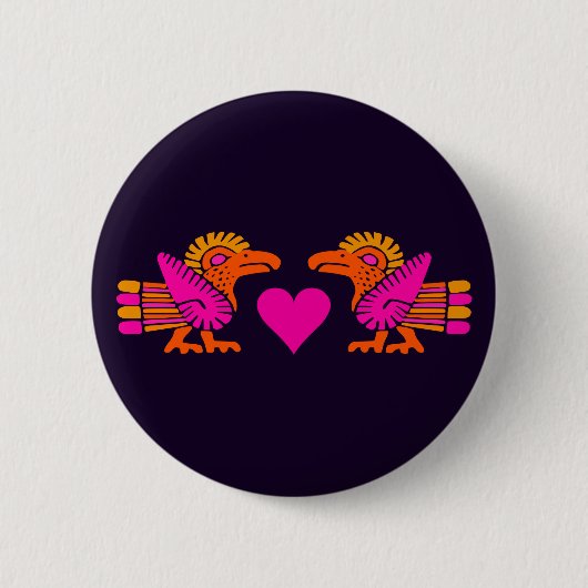 Schaltfläche Vögel lieben - anpassbar Button (Vorderseite)