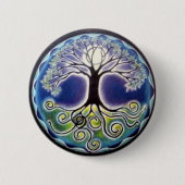 Schaltfläche "Vollmond-Tree des Lebens" Button (Vorderseite)