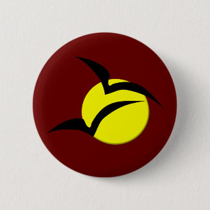 Schaltfläche Vollmond und Fledermäuse Button
