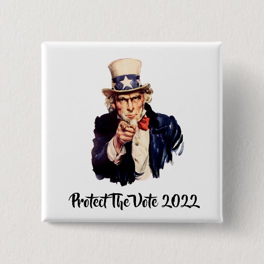 Schaltfläche "Vote 2022" schützen Button (Vorderseite)