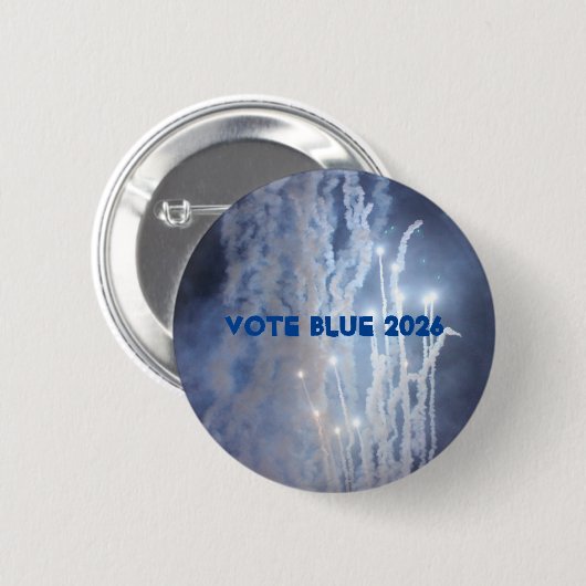 Schaltfläche "Vote Blue 2026" Button (Vorne & Hinten)