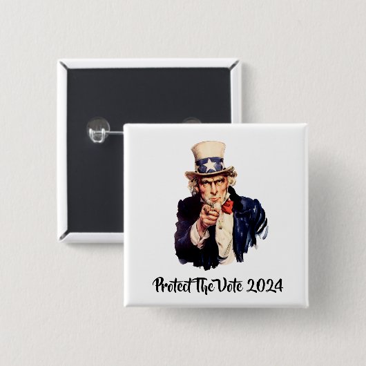 Schaltfläche "Wählen 2024 schützen" Button (Vorne & Hinten)