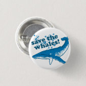 Schaltfläche Wale gerettet Button (Vorne & Hinten)