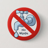 Schaltfläche Wasserabfall stoppen Button (Vorderseite)