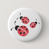 Schaltfläche Wasserfarbe Ladybugs Button (Vorderseite)