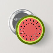 Schaltfläche Wassermelone Rosa Button (Vorne & Hinten)