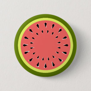 Schaltfläche Wassermelone Rosa Button