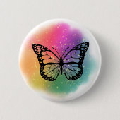 Schaltfläche "Watercolor Butterfly" Button (Vorderseite)