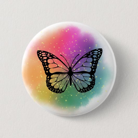 Schaltfläche "Watercolor Butterfly" Button (Vorderseite)