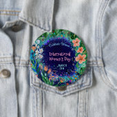 Schaltfläche "Watercolor Floral Women's Day" Button (Beispiel)