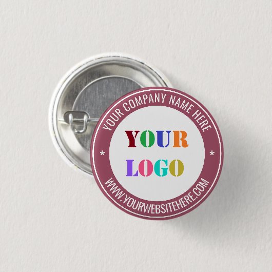 Schaltfläche "Website des Unternehmens für Ihr Fir Button (Vorne & Hinten)