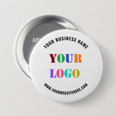 Schaltfläche "Website des Werbeunternehmens für Ih Button (Vorne & Hinten)