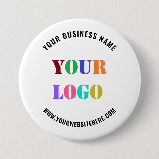 Schaltfläche "Website des Werbeunternehmens für Ih Button (Vorderseite)