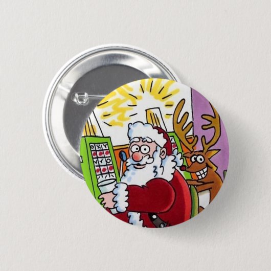 Schaltfläche "Weihnachts-Casino" Button (Vorne & Hinten)