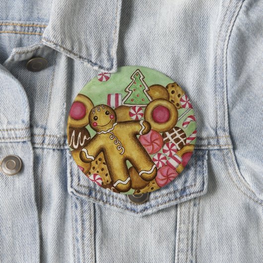 Schaltfläche "Weihnachtsgingerbrot" Button (Beispiel)