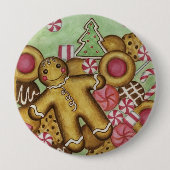 Schaltfläche "Weihnachtsgingerbrot" Button (Vorderseite)